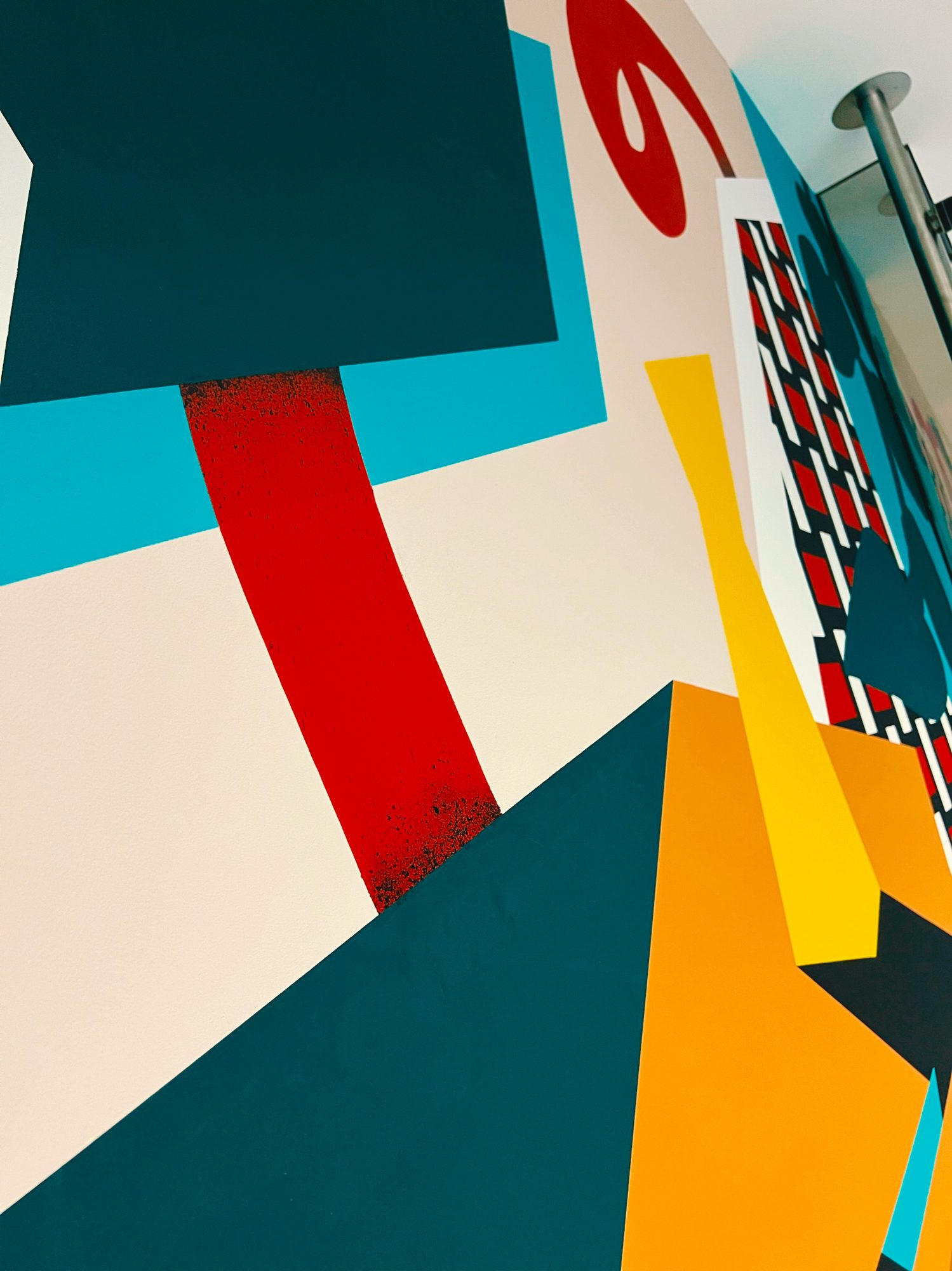 Vue rapprochée — fresque murale Comet · Landscape, La Défense