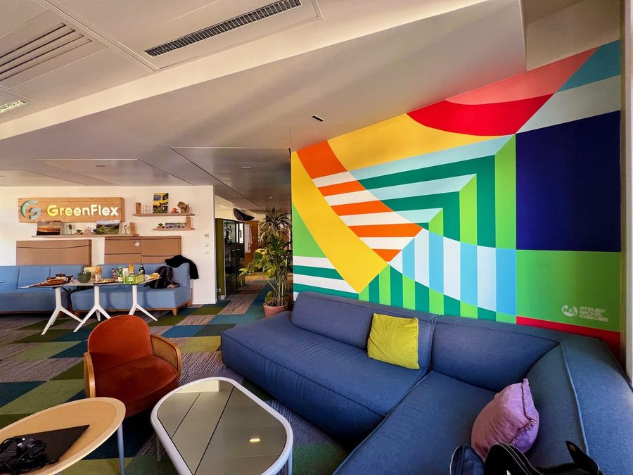 Fresque murale Greenflex — Atelier Nickel Chrome