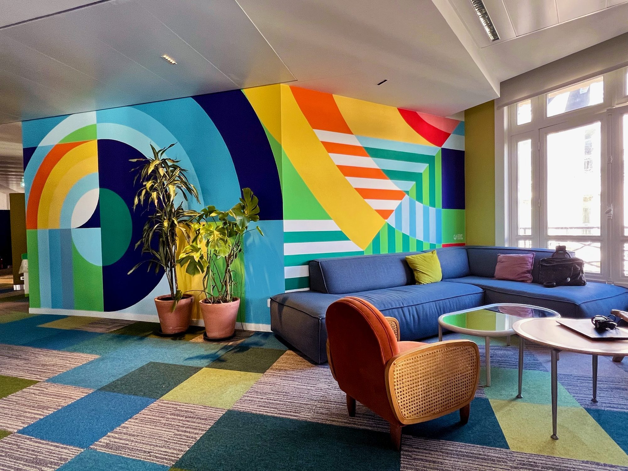 Vue d'ensemble — fresque murale Greenflex, Paris