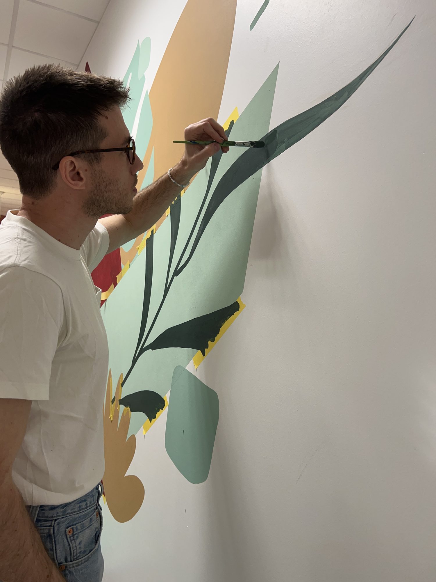 Vue d'ensemble — fresque murale Imagin'Office, Puteaux (La Défense)